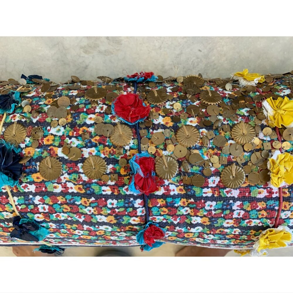 Anthropologie Handcrafted Habibi Beaded + Sequin Pillow Covers (3) - Picture 7 of 8